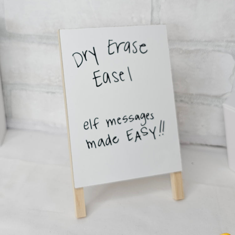 Dry Erase Easel- Elf Sign