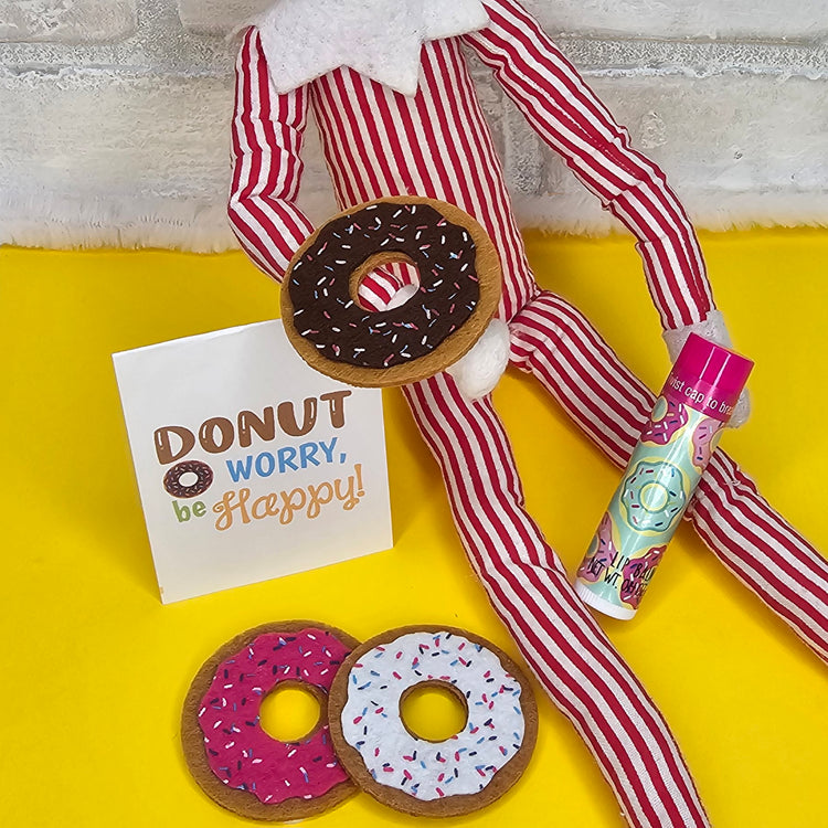 DONUT worry, be happy! Elf set