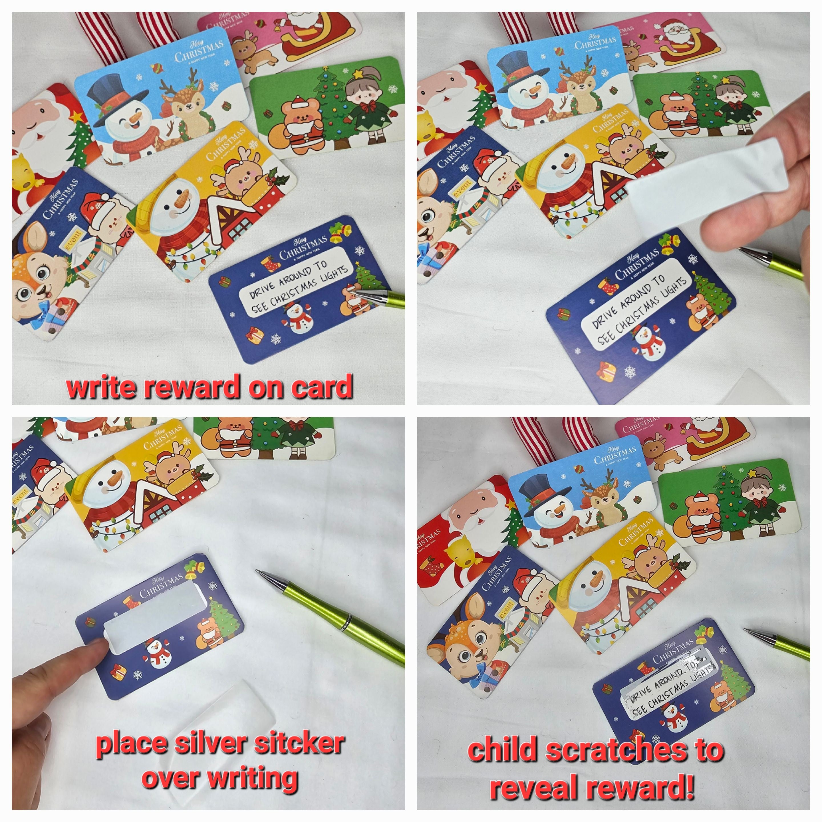 Scratch off cards - DIY reward {CLEARANCE}