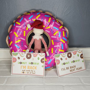 Donut Worry I'm Back & Donut Worry I'll Be Back - arrival and goodbye combo set