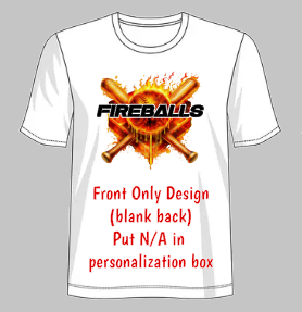 Fireballs Baseball Fan Shirt - Fireballs Logo