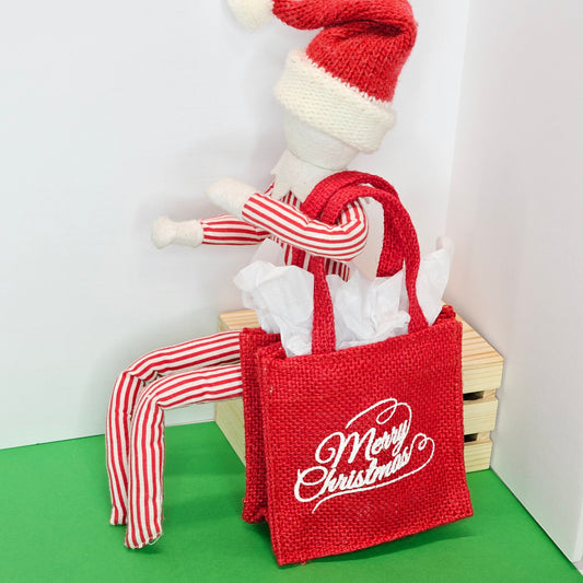 Merry Christmas Elf Market Bag