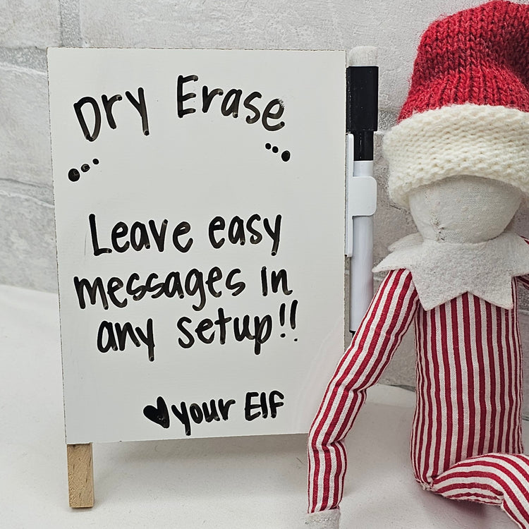 Dry Erase Easel- Elf Sign
