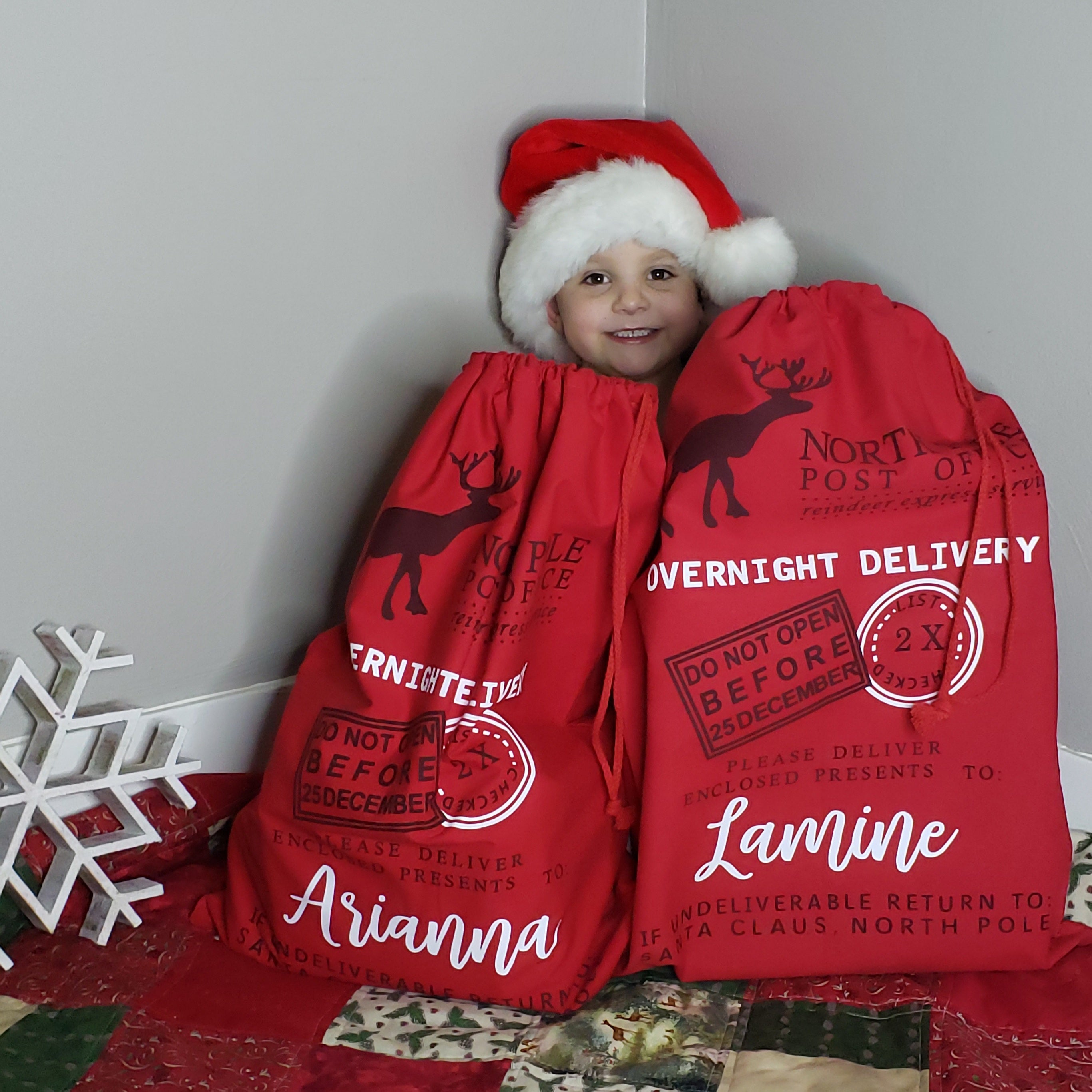 Personalized Santa Bag, oversized gift bag