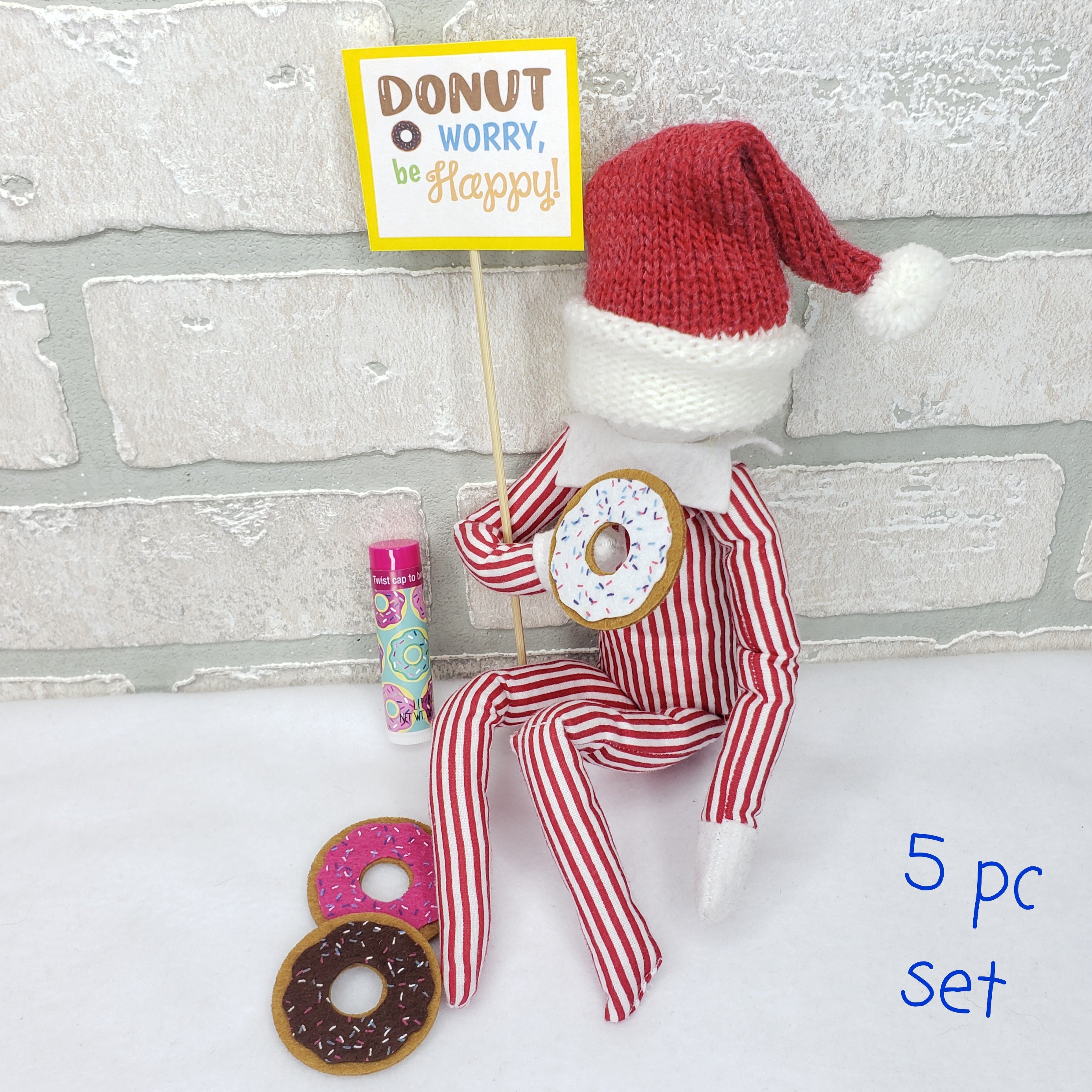 DONUT worry, be happy!  Elf set
