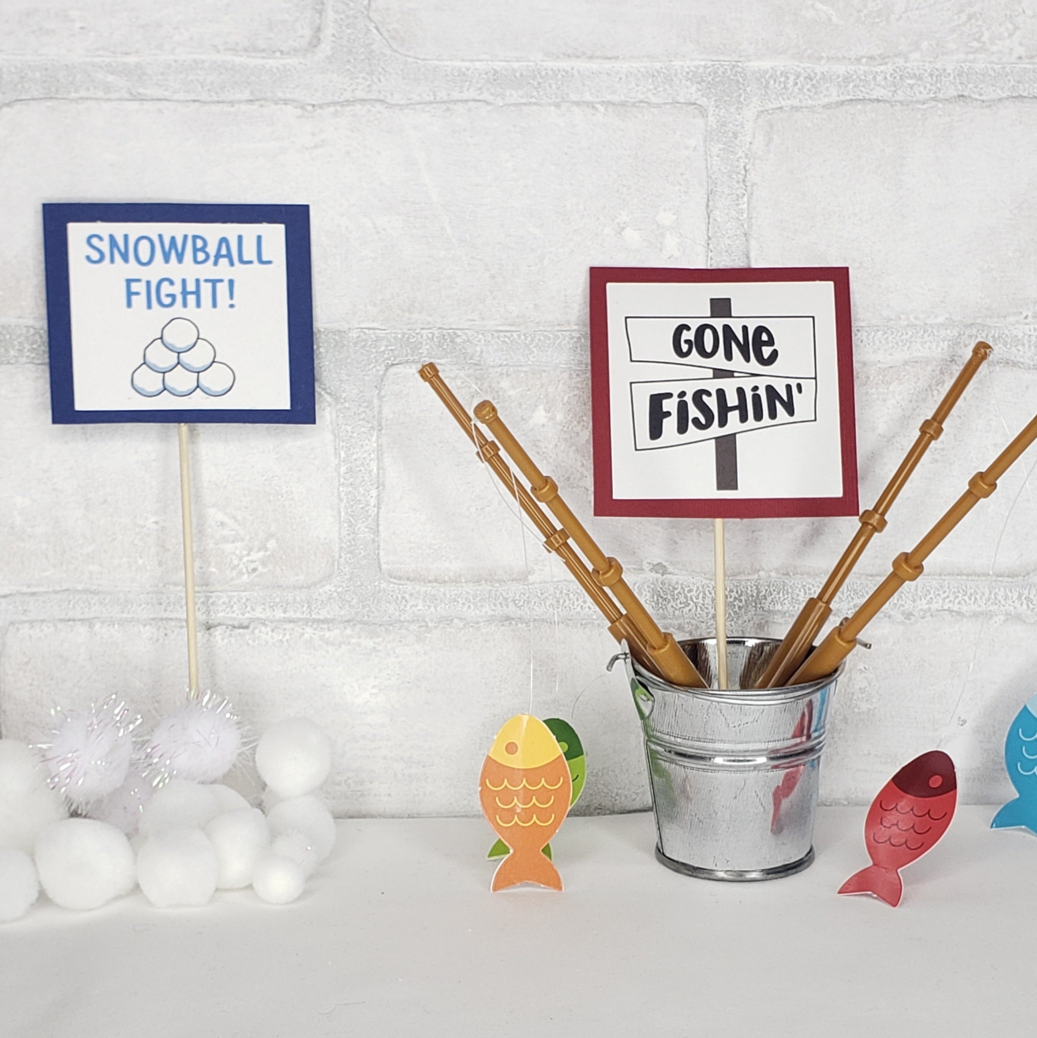 Gone Fishin' & Snowball Fight Combo Set