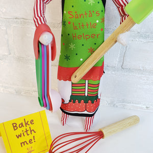 Baking Set: Elf Apron+Kid Sized Utensils  {Limited Edition}