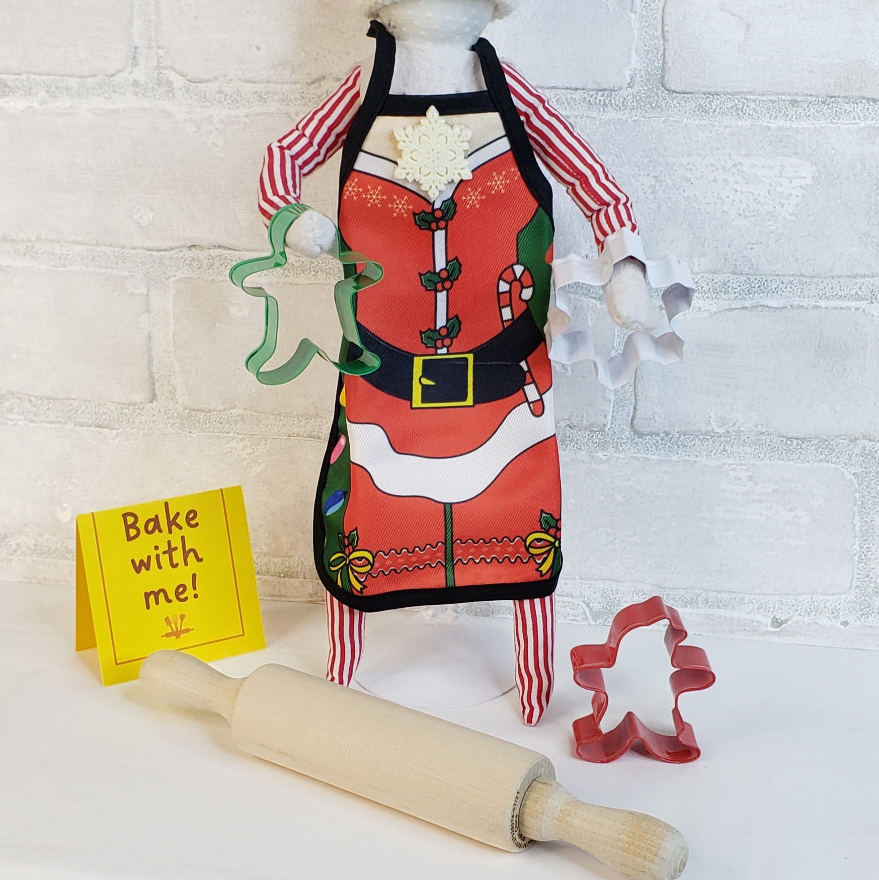 Baking Set: Elf Apron+Kid Sized Utensils  {Limited Edition}