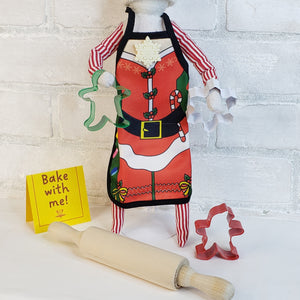 Baking Set: Elf Apron+Kid Sized Utensils  {Limited Edition}