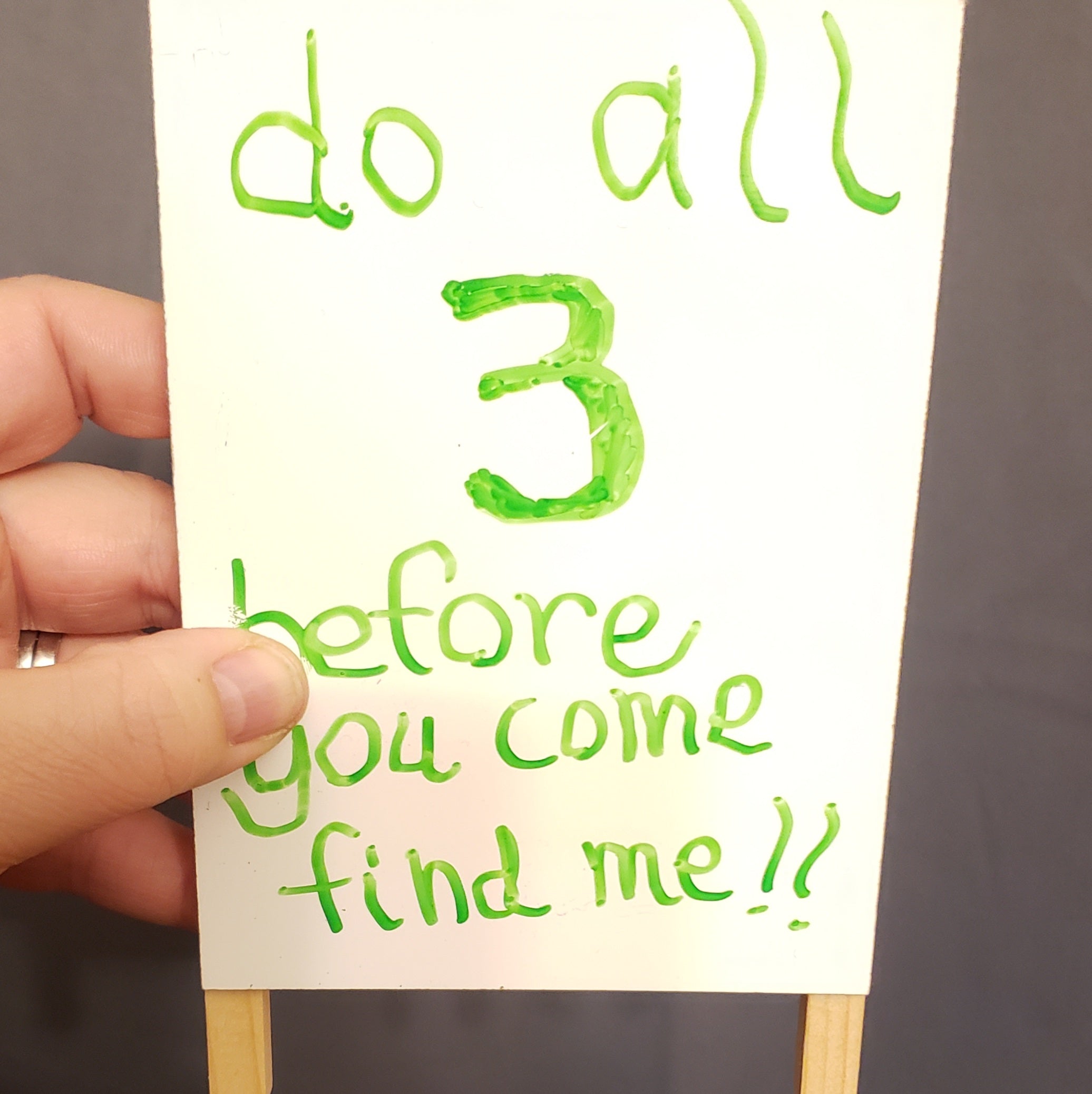 Dry Erase Easel- Elf Sign