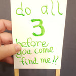 Load image into Gallery viewer, Dry Erase Easel- Elf Sign
